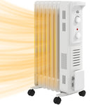 7/9/11fin Portable Oil Filled Heater Energy Efficient | Small | White