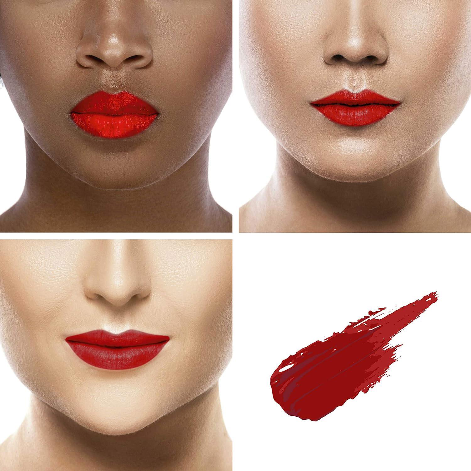 Liquid Lipstick Natural, Vegan & Organic Long Lasting | Dark Red