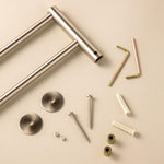 Double Towel Rack Matt Black Logic (60cm)