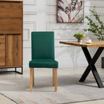 Set Of 2 Maiolo Velvet Dining Chairs | Green