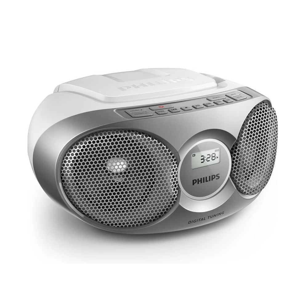 Az215 Portable Stereo Cd Player Dynamic Bass Soundmachine | Silver
