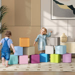 12 Piece Soft Play Blocks Soft Foam Toy Building Stacking Block For Kids | Blue