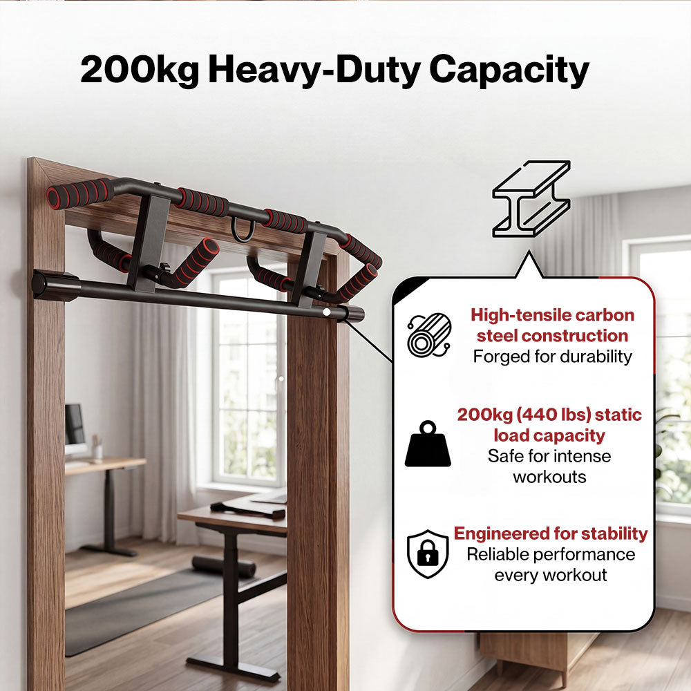Pull Up Bar Doorway Chin Up Bar Home Strength Gym Heavy Duty Non Slip