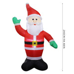2.4m H Christmas Inflatable Outdoor Decorations With Led Lights