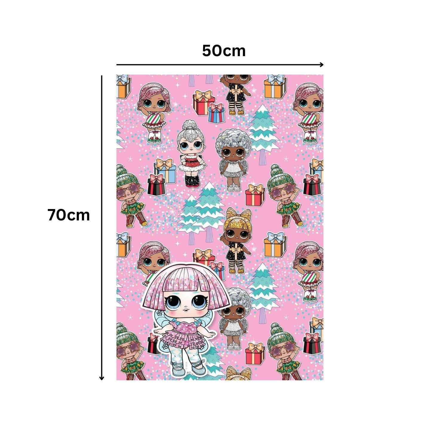 Christmas Wrapping Paper 2 Sheets & 2 Tags