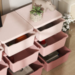 Kids Storage Units With Drawers 3 Tier Chest Dresser Tower | Pink