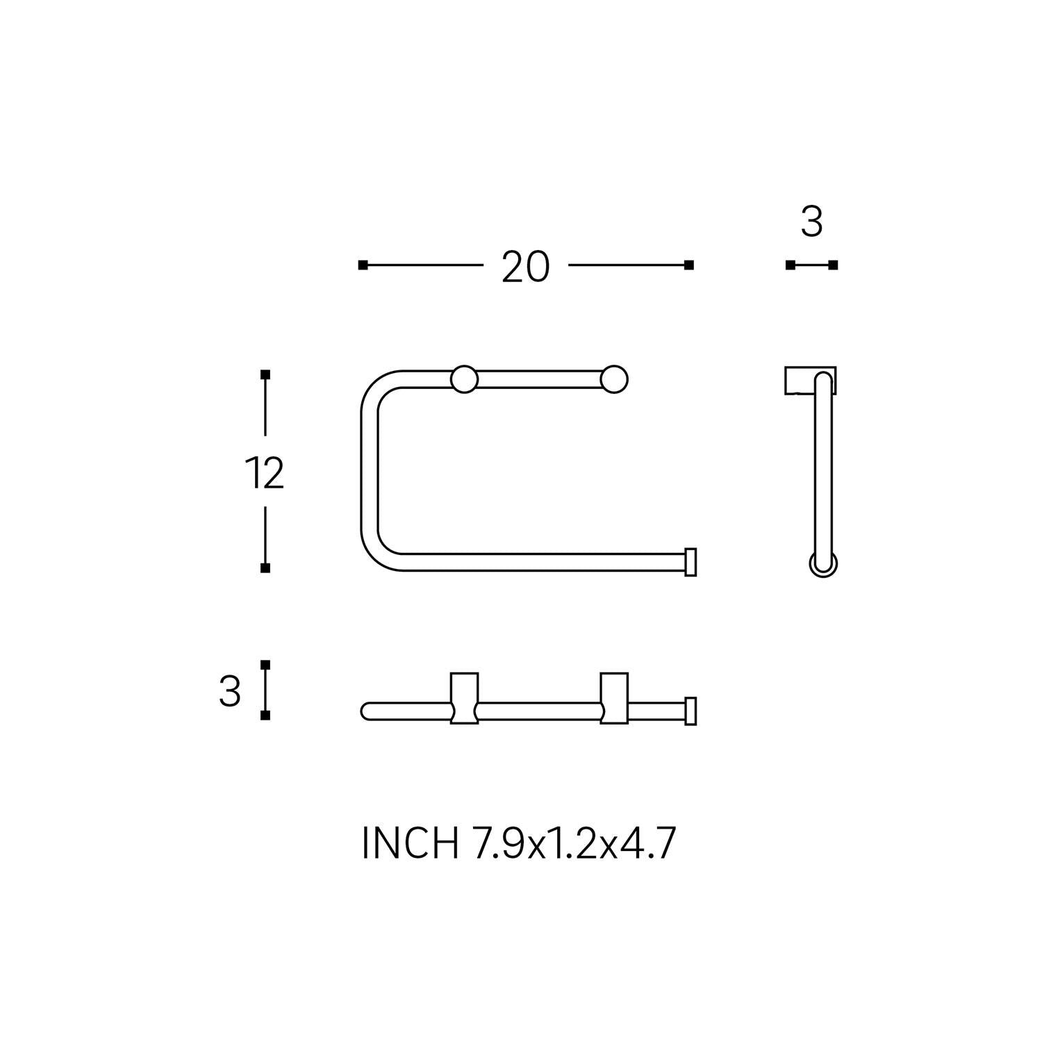 Towel Ring, Brushed Logic Collection | Brushed Brass