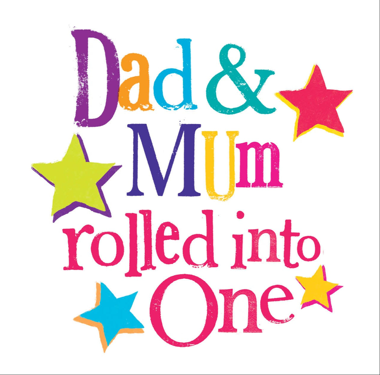 Dad & Mum Rolled Into One' Mother's Day Card Official Product