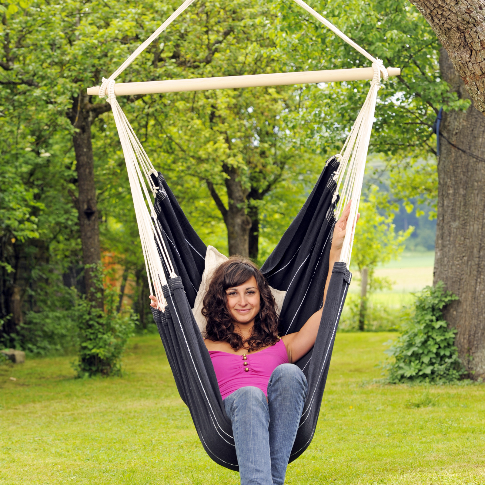Brasil Hanging Hammock Chair - Black