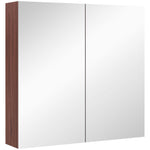63wx60h Cm Double Door Wall-mount Bathroom Mirrored Cabinet