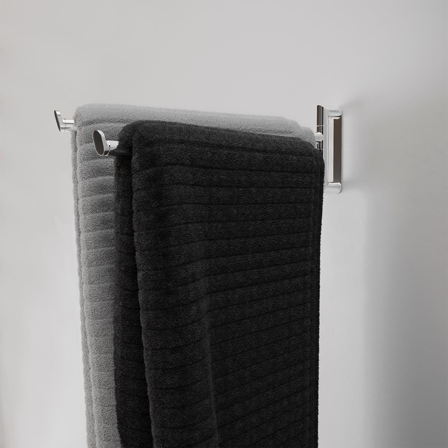 Double Towel Rail, Chrome, Micra Collection
