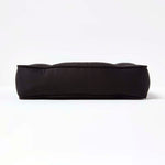 Faux Suede Coccyx Dining Chair Cushion With Ties | 40cm x 40cm | Black