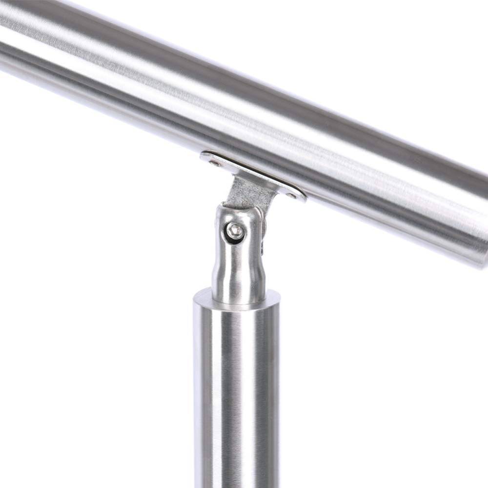 Stainless Steel Stair Handrail, Adjustable Angle Safety Grab Rail For Indoor & Outdoor Steps, Garden & Entrance (120/150/180cm) | 180cm