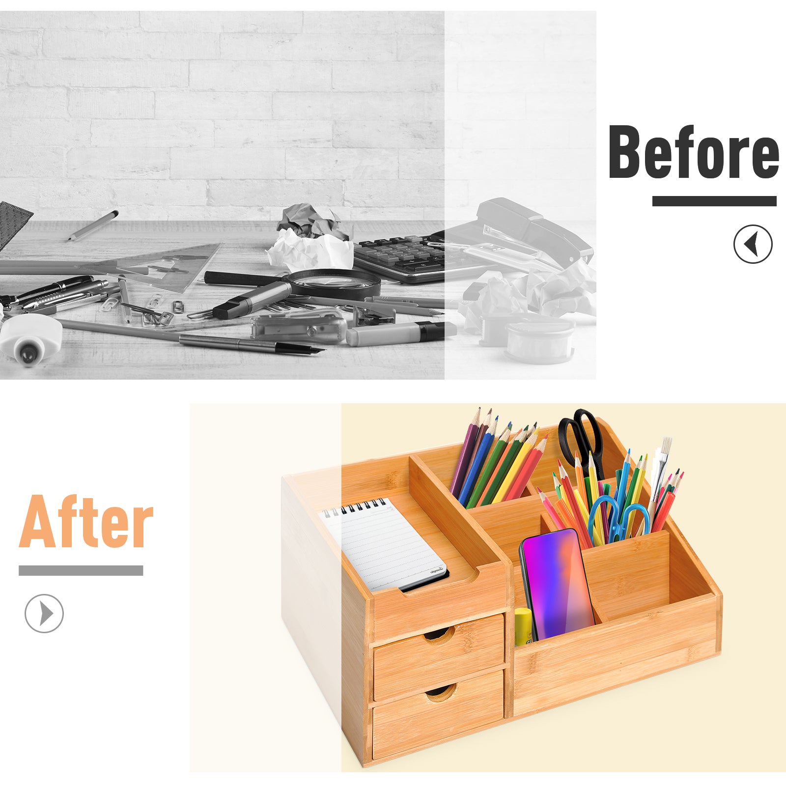 Organiser Holder Multi-function Storage Caddy Drawers