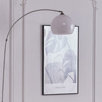 Modern Arched Floor Lamp With Marble Base Adjustable Height 145-220cm