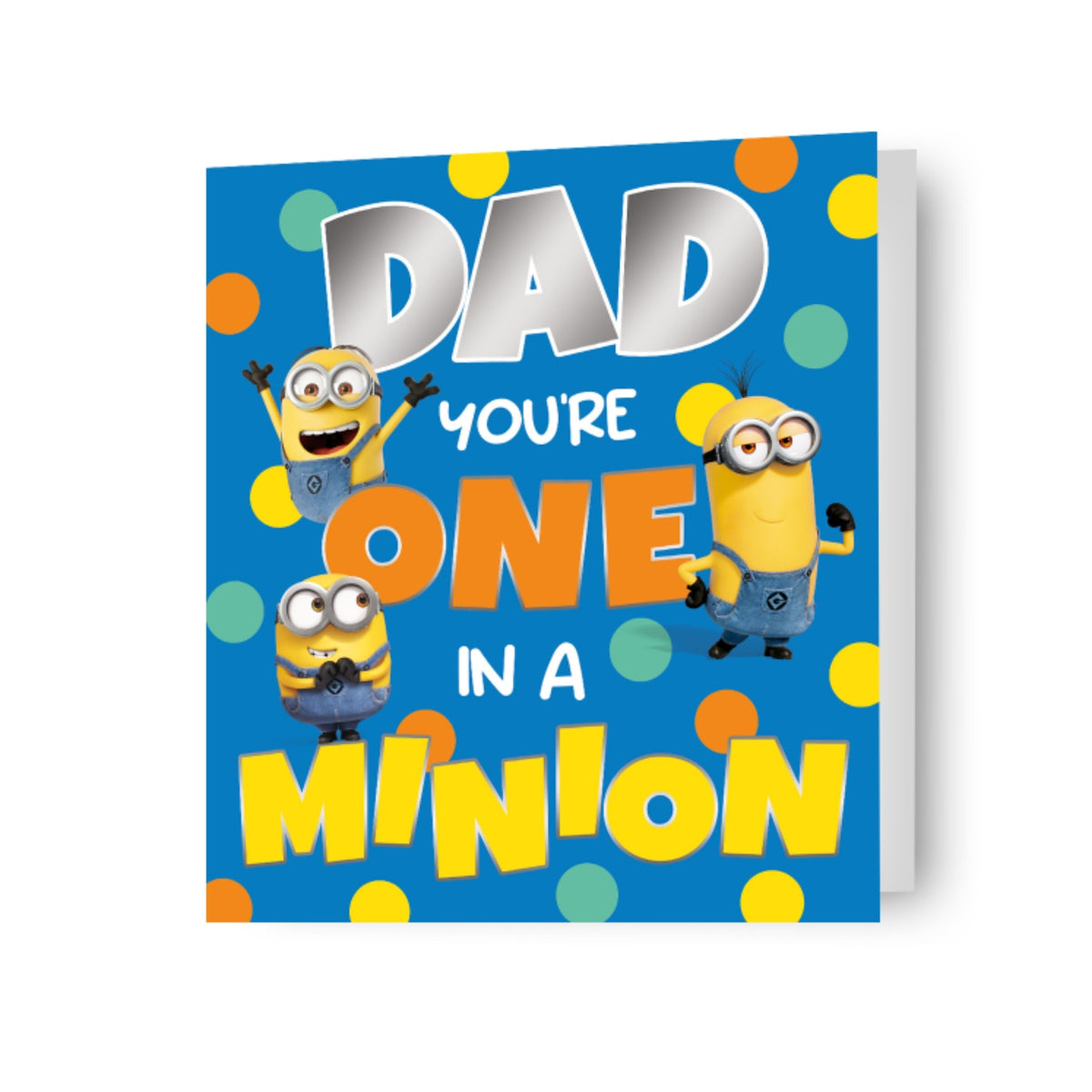 Minions 'dad You're One In A Minions' Father's Day Card Official Product
