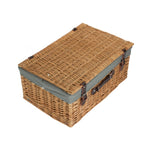 Wicker 55cm Buff Empty Picnic Basket Unlined | Gray