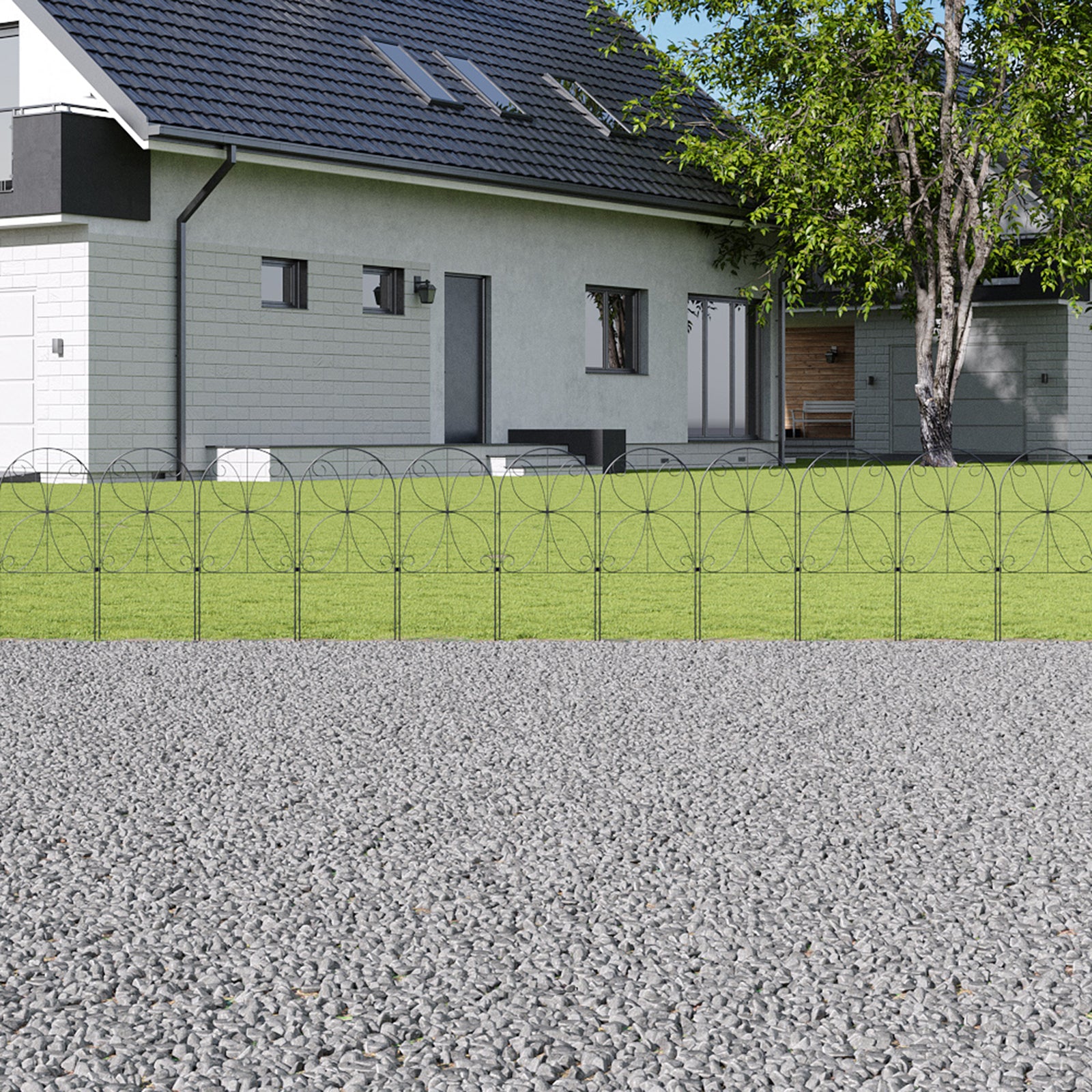 Breeins 20pcs Decorative Garden Fence Panels