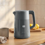 1.7l Fast Boil 3000w Electric Kettle With Led Display | Grey