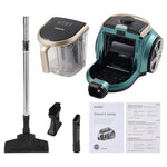 Breeins 800w Bagless Canister Vacuum Cleaner With Cyclone System & 2.2l Dust Container