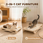 PawHut 2 In 1 Sisal Cat Scratcher Bed Cat Scratching Board And Lounger