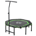 Foldable Trampoline W/ Adjust Handle, Max Load 150 Kg | Green