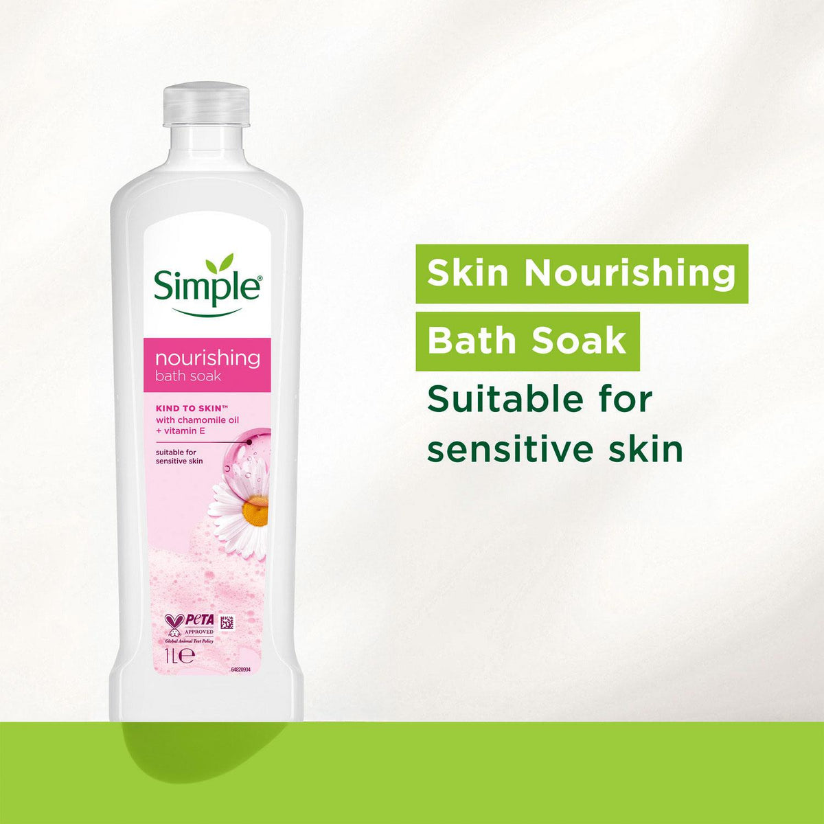 Nourishing Bath Soak Chamomile Oil 1l Multipack | Set of 12 | White