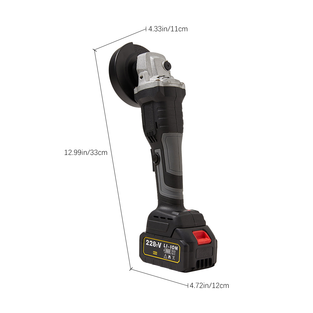 21v Handheld Cordless Brushless Angle Grinder With Speed Control