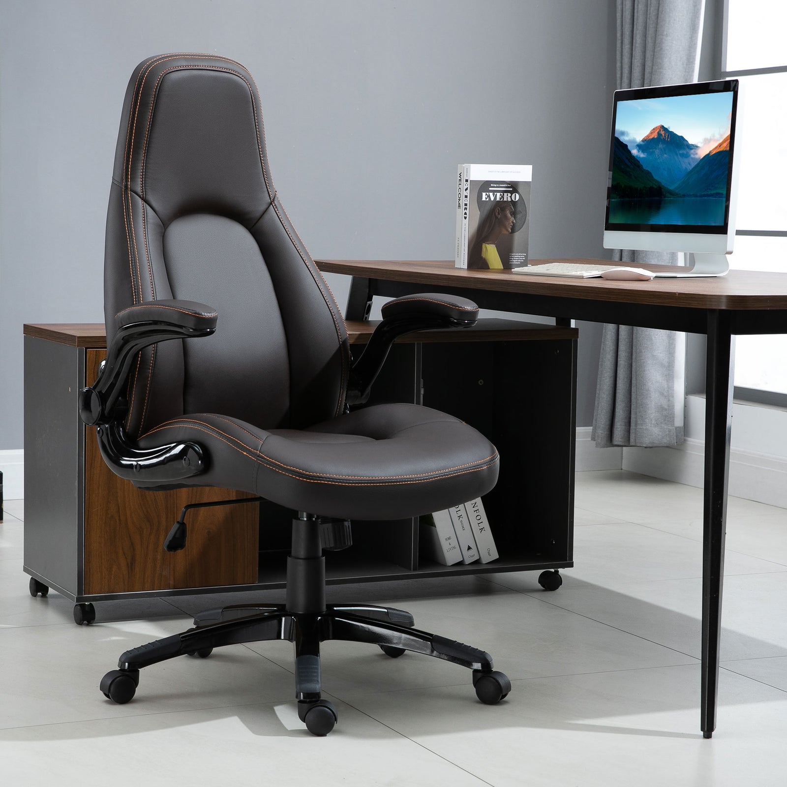 Pu Leather High Back Office Chair