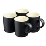 Cooks Professional Stoneware Espresso Coffee Cup Mugs 100ml