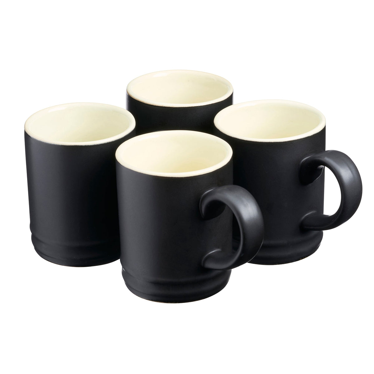 Cooks Professional Stoneware Espresso Coffee Cup Mugs 100ml