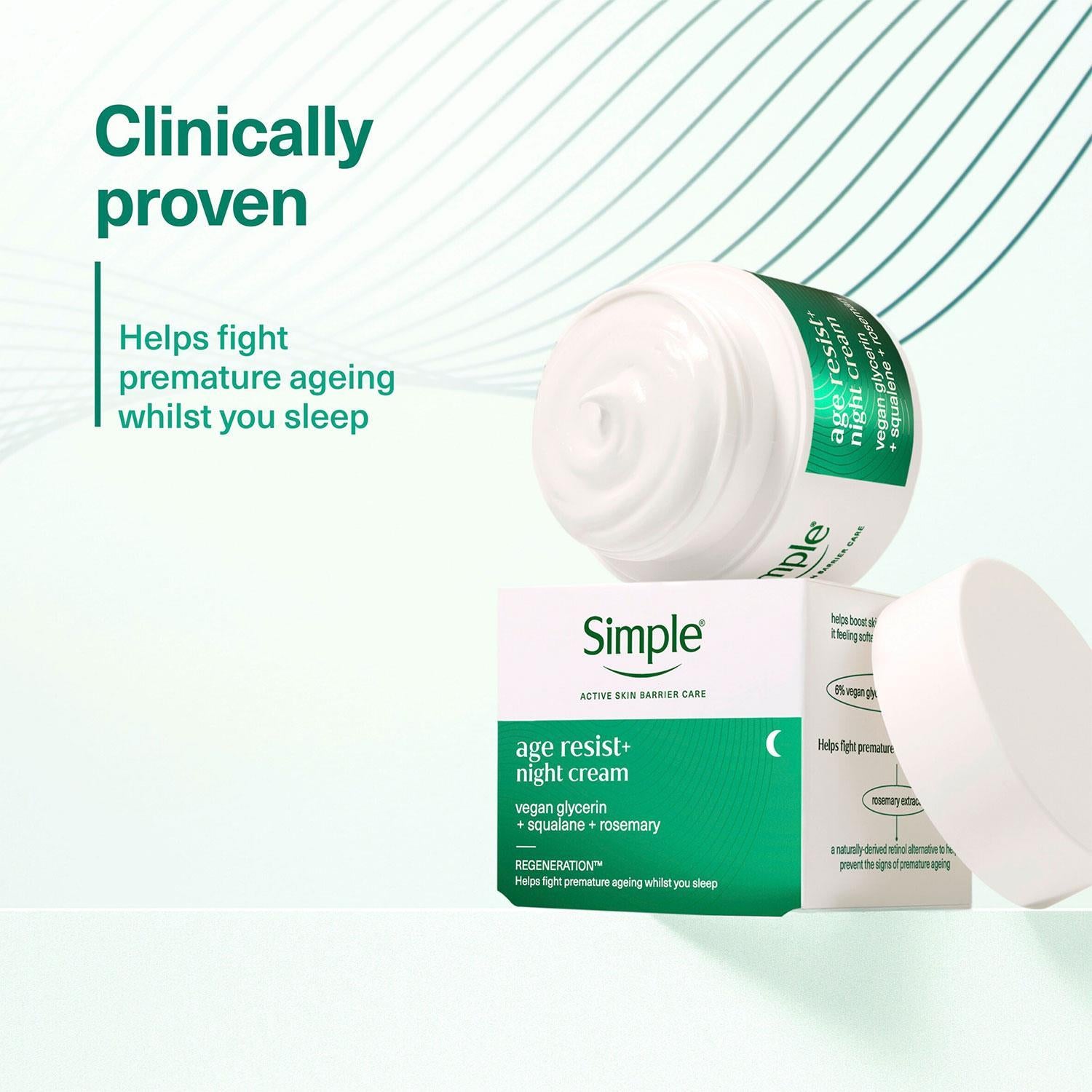 Simple Age Resist+ Day & Night Cream Anti-ageing Bundle 50ml