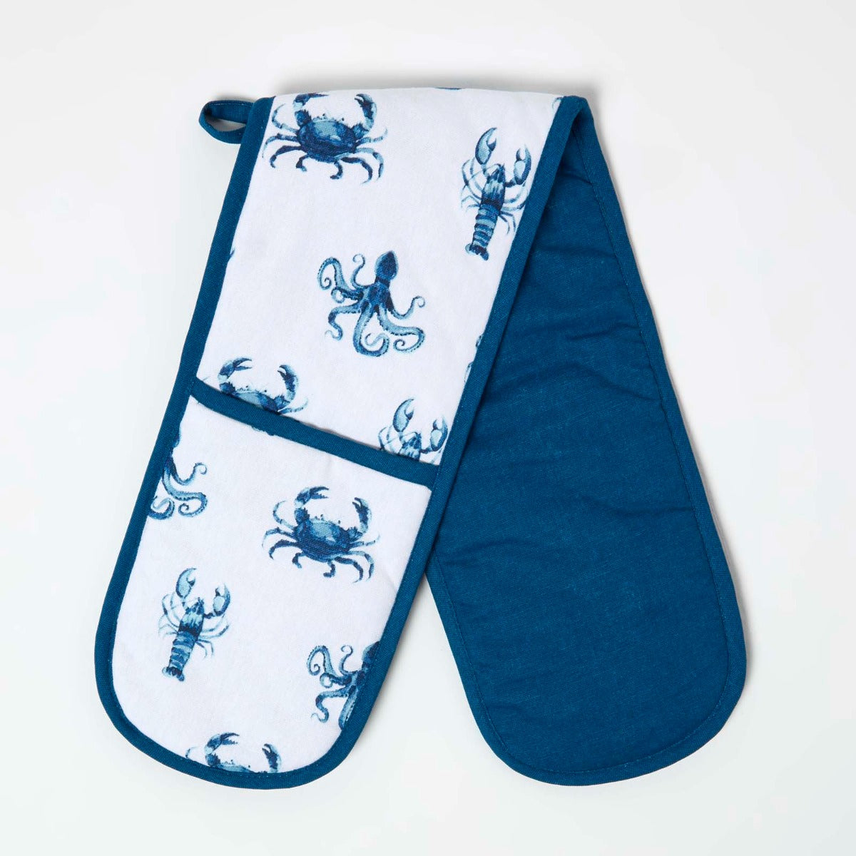 Blue Sea Animal 100% Cotton Double Oven Glove