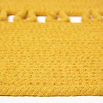 Crochet Braided Round Rug | 150cm | Mustard