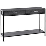 Console Table Worktop Bottom Shelf 2 Drawer Industrial