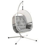Hanging Egg Chair Set | Light Grey