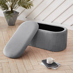 Modern Pleated Storage Ottoman – Lift-up Lid Footstool And Storage Bench, 78 X 38 X 38 Cm