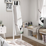 Lockable Jewellery Storage Mirror Armoire Freestanding