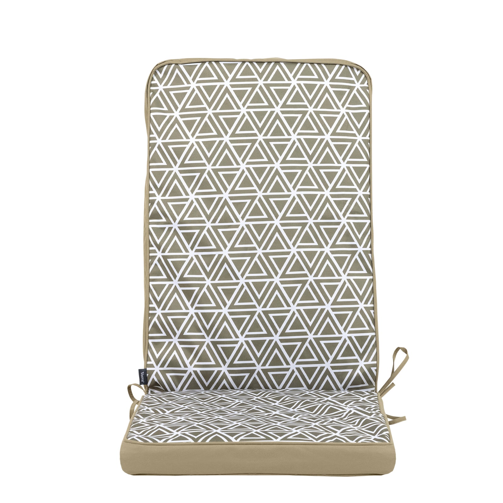 Outdoor High Back Seat Cushion Set Of 2 Deck Stripe