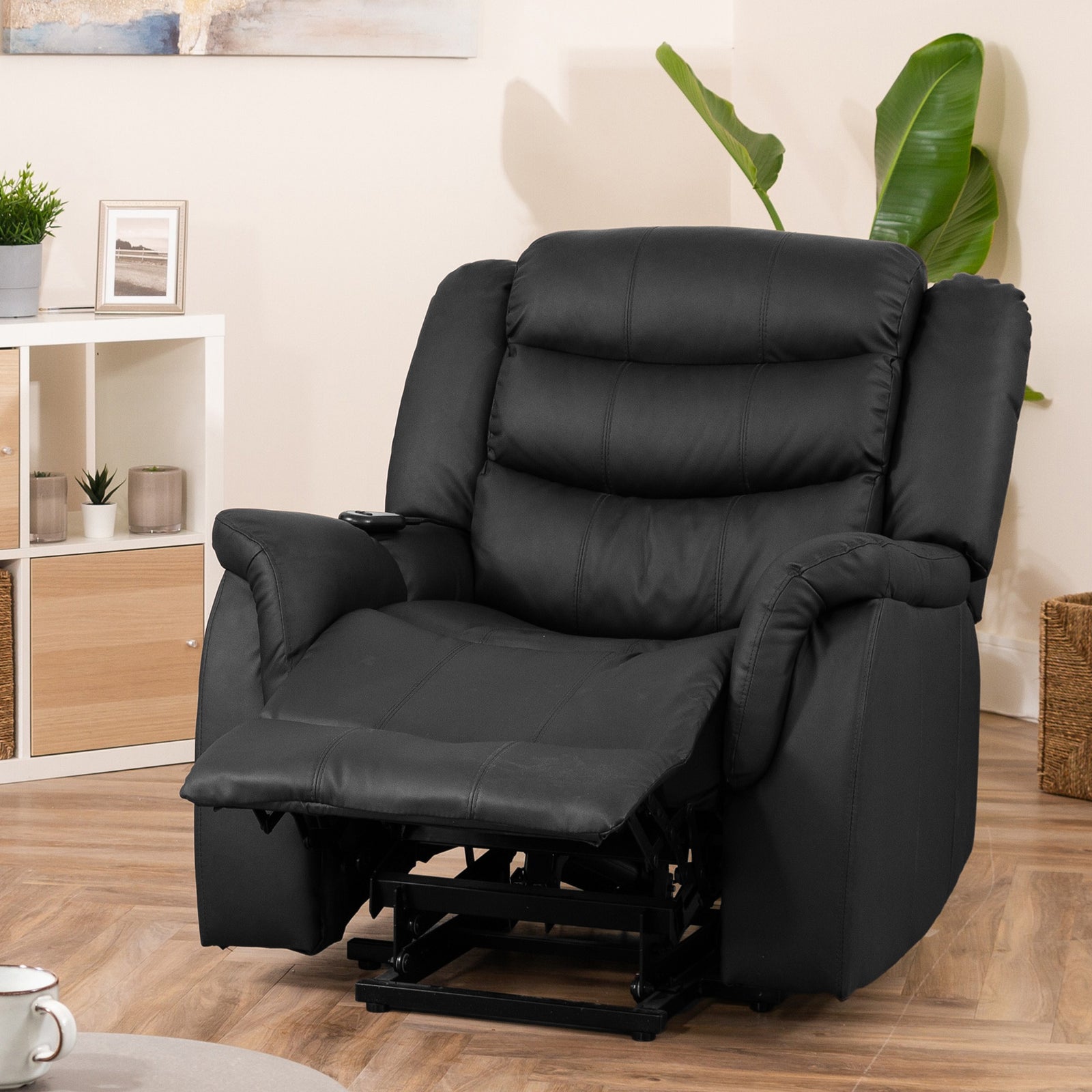 Almeira Electric Riser Recliner With Massage And Heat | Black