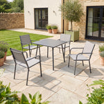 Artemis Home Rivington 4 Seater Steel Garden Dining Set