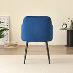 Charlotte Velvet Dining Chairs Set Of 2 - Modern Elegance And Comfort | Blue