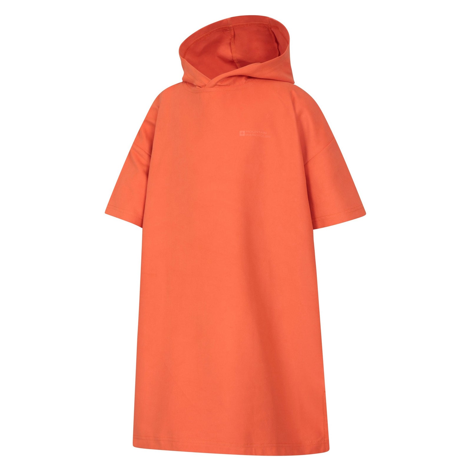 Childrens/kids Lagoon Microfibre Hooded Towel | Large | Orange