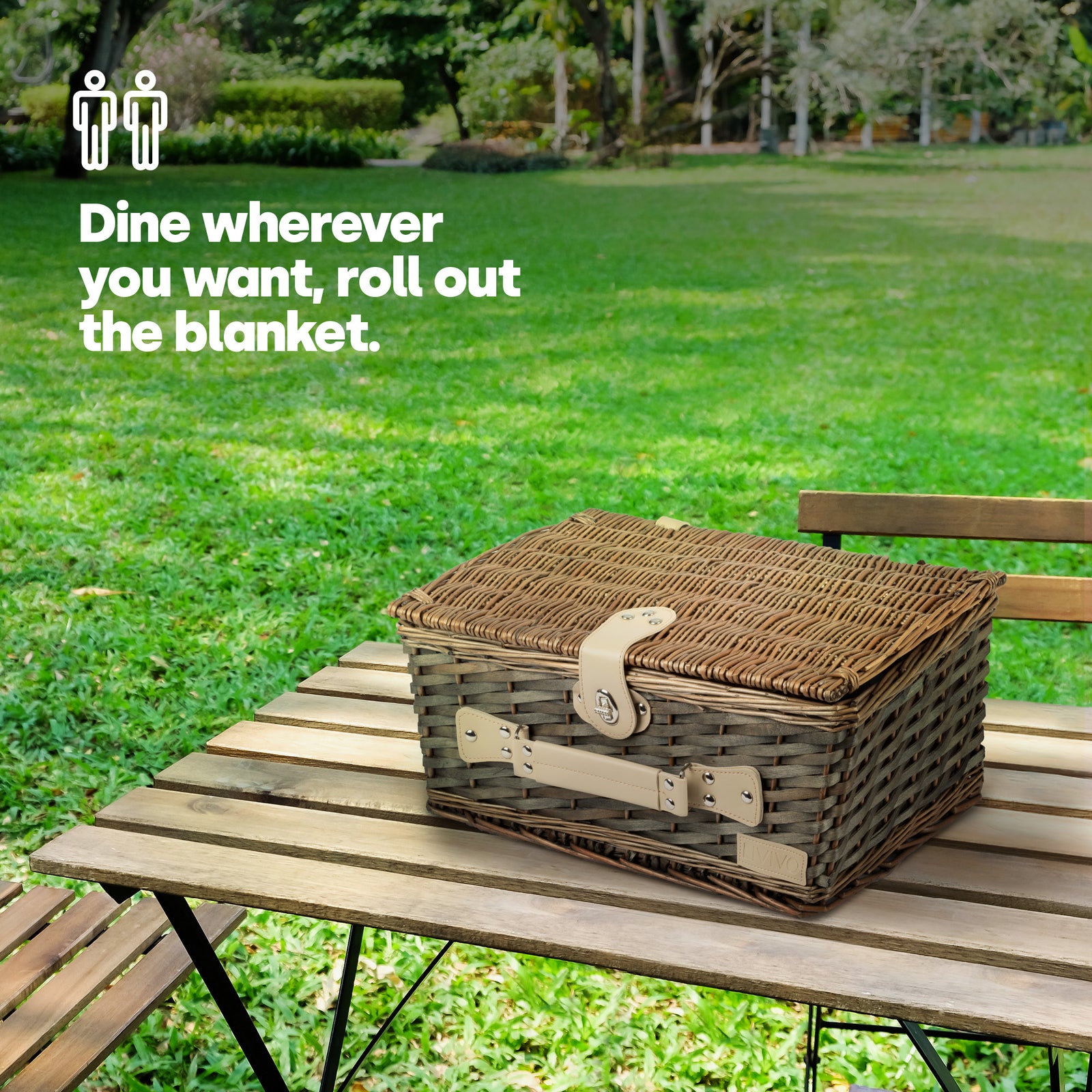 Lomond 4-person Wicker Picnic Basket