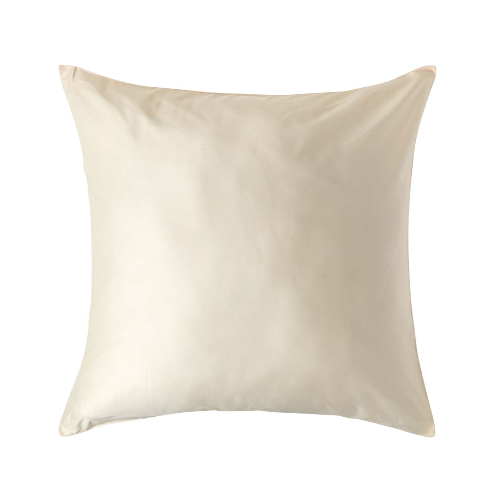 Organic Cotton European Size Pillowcase 400 Tc | 80cm x 80cm | Cream