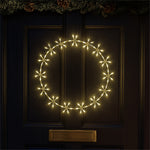Xmas Haus 55cm 96warm White Led Metal Ring 3m Lead Outdoor