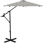 Convertible Cantilever/market Parasol W/ Base, 360°