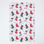 Stockings Christmas Tea Towel