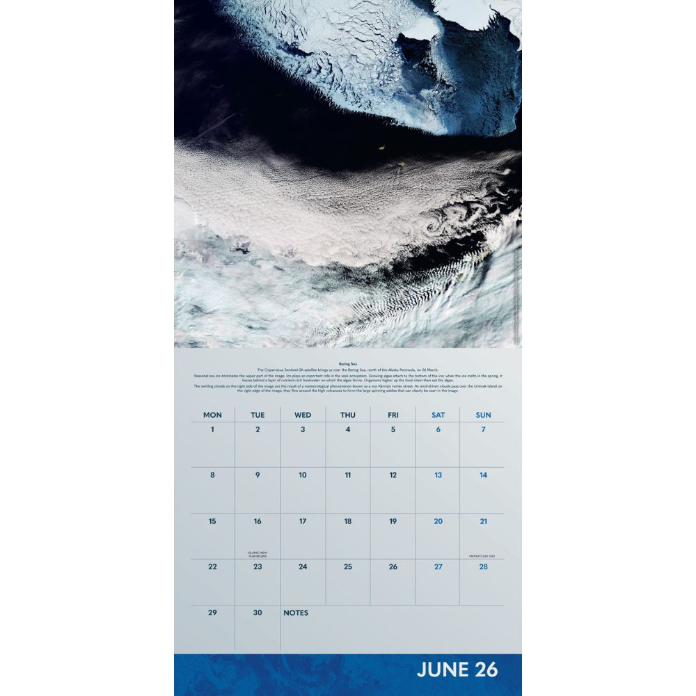 'earth From Space' 2026 Square Calendar Official Product