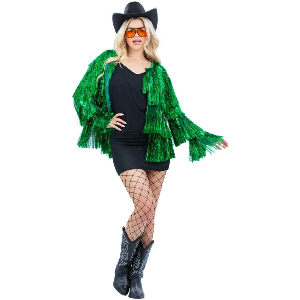 Tinsel Festival Jacket, Green | Large/Extra Large